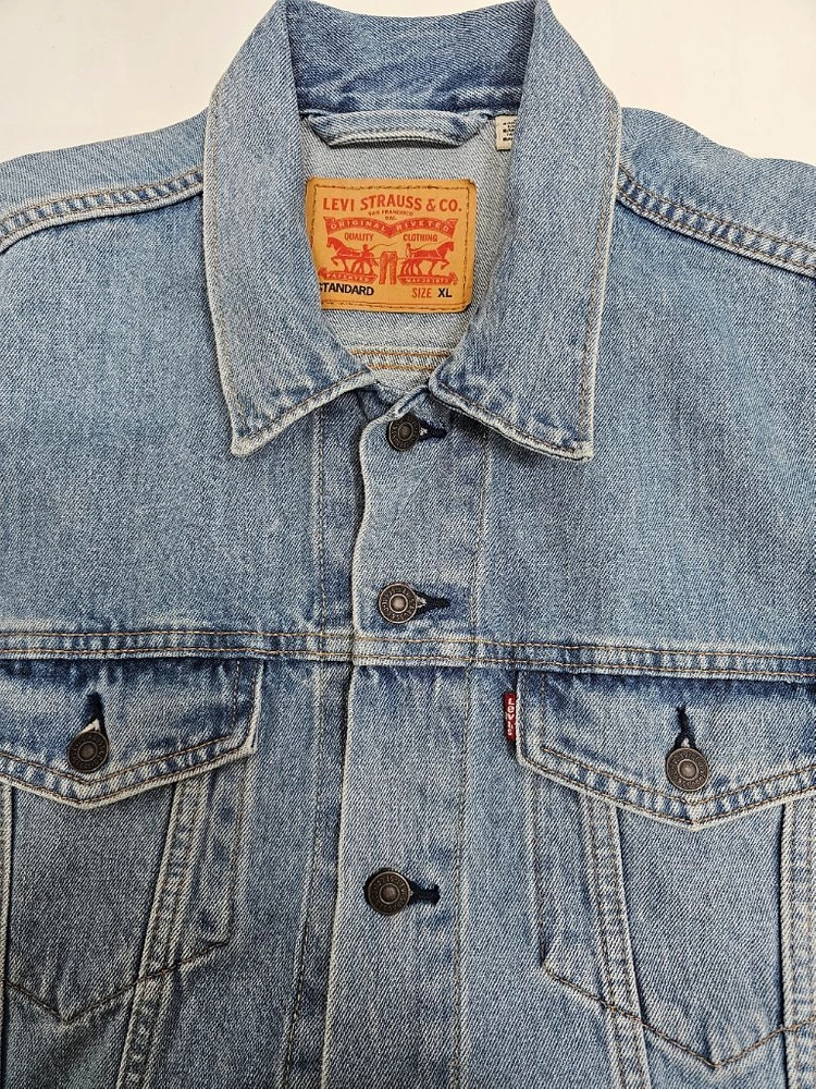 LEVIS 24FW 리바이스 타입3 스탠다드 트러커 데님 자켓 / 남 XL 워싱 연청 이미지