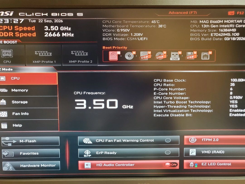 인텔 13세대 13600K + MSI MAG B660M 박격포 DDR4 이미지