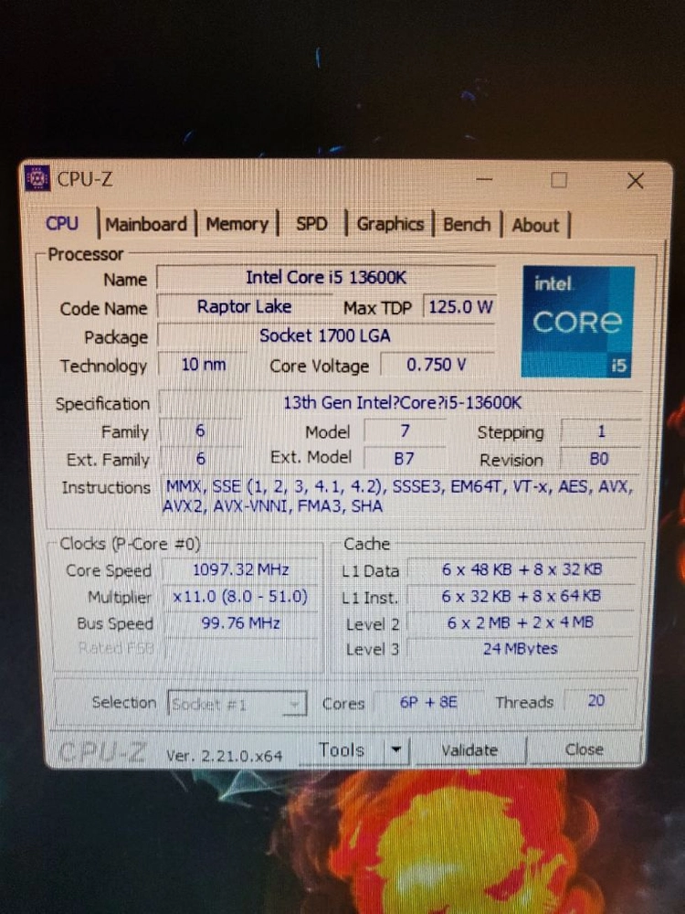 인텔 13세대 13600K + MSI MAG B660M 박격포 DDR4 이미지