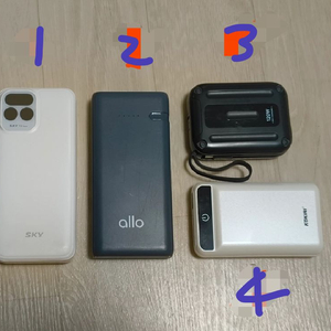 SKY, allo, KOKIRI 고속충전 보조배터리 4종 일괄 이미지
