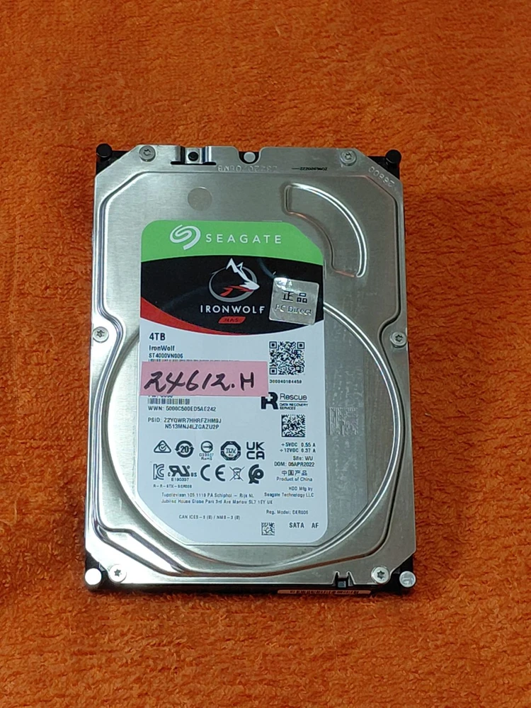 Seagate IronWolf HDD 4TB 5400/256M NAS 이미지