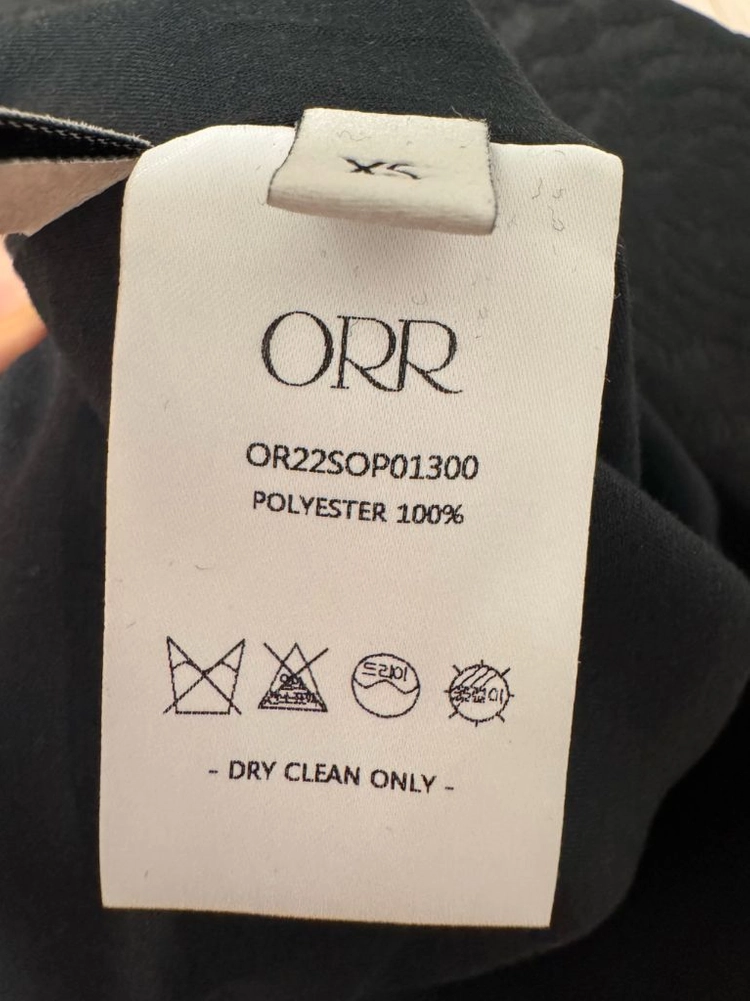 ORR자가드원피스 블랙 xs 오르 이미지