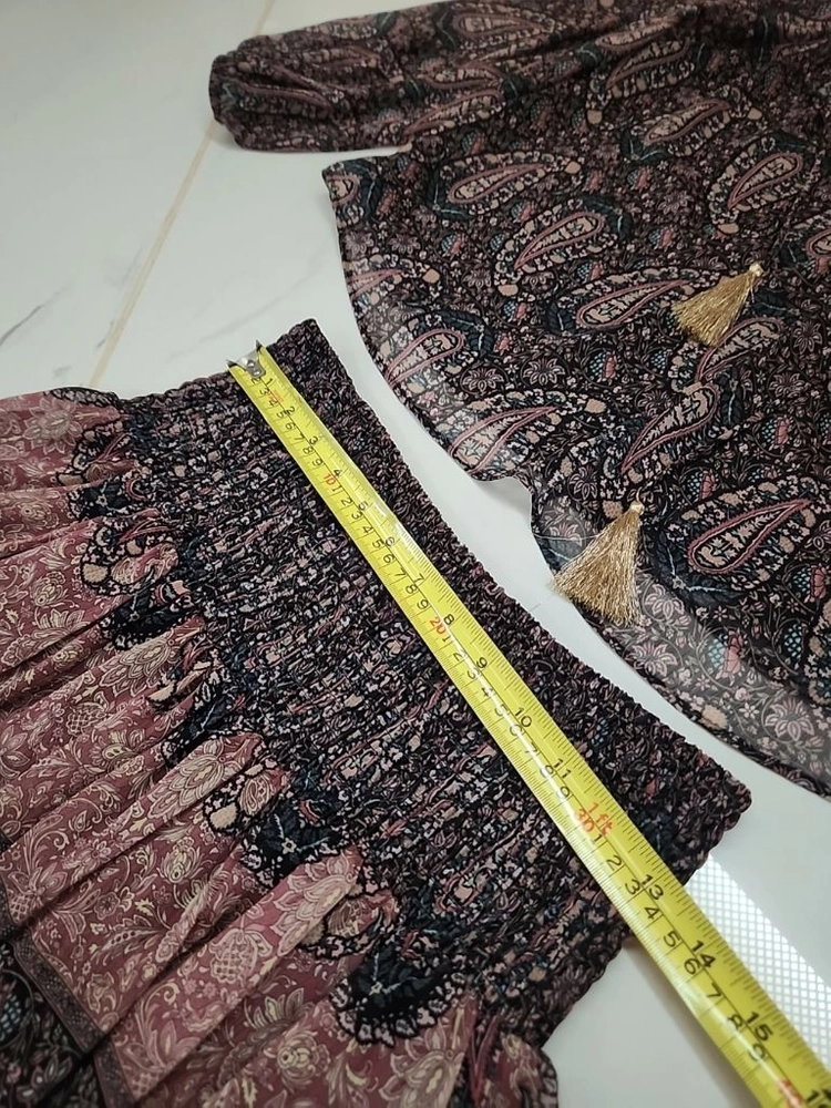 새상품 12만원짜리 zara 자라 이자벨마랑패턴 블라우스&스커트 세트 이미지