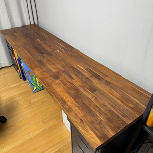 이케아 칼뷔 조리대 나무상판 호두나무 무늬목 246 IKEA KARLBY 이미지