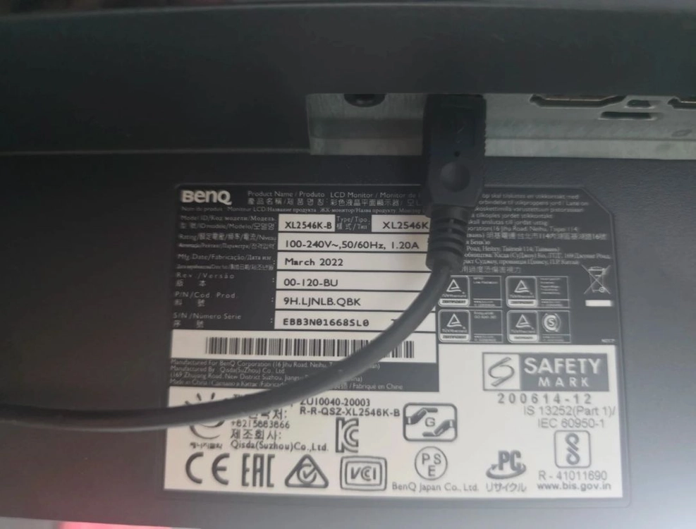 벤큐 XL2546K 판매합니다. 이미지