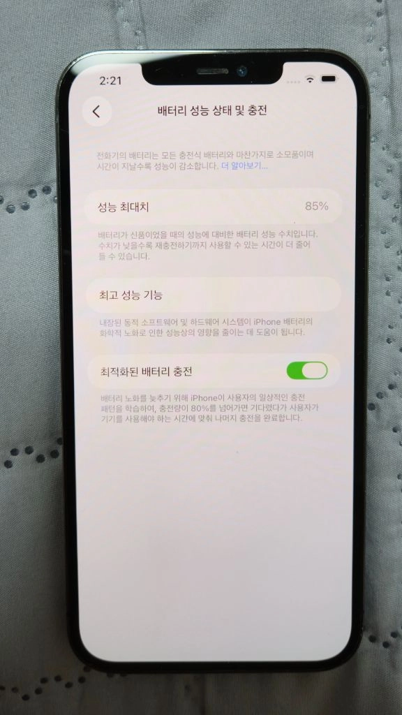 아이폰 12프로 맥스 128기가 그래파이트 이미지