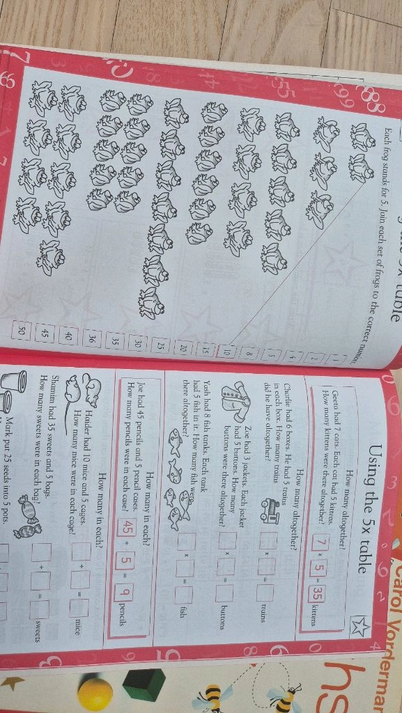 영어 원서 수학 학습지 문제집 3권 이미지