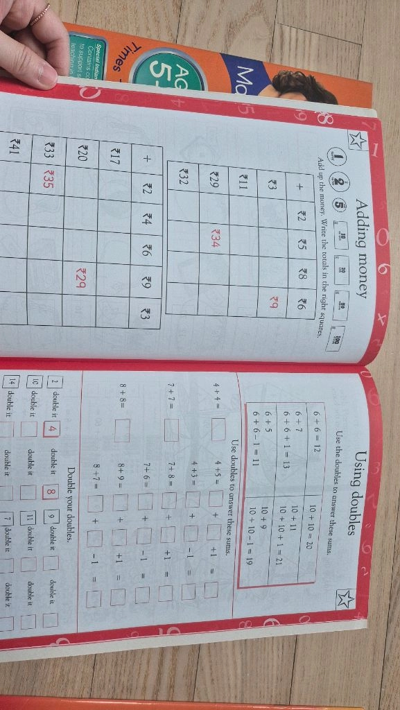 영어 원서 수학 학습지 문제집 3권 이미지
