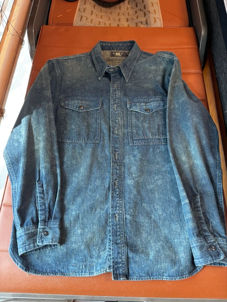 RRL 셀비지 데님 워크셔츠 Avers Wash / 538530 이미지