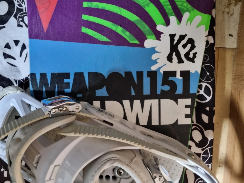 K2 WEAPON 151 스노우보드와 버튼 바인딩 세트 양천구 이미지