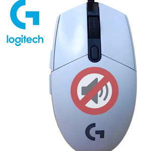 로지텍 G102 1세대 무소음 개조 게이밍 마우스 화이트 이미지