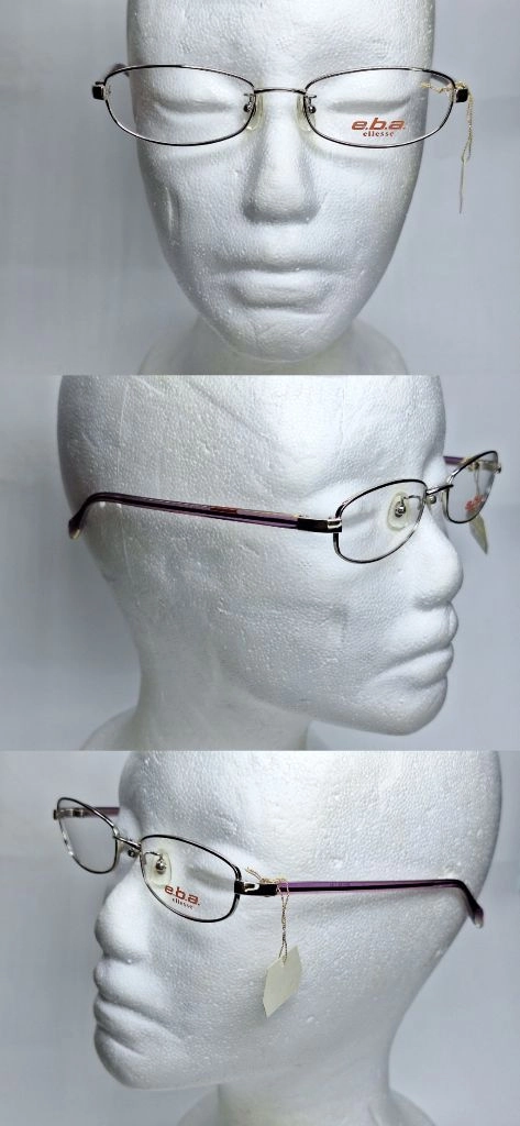 엘레쎄 ELLESE EB-6060 02 안경테 49mm 슬림 스퀘어 긱시크 일본 빈티지 데드스톡 아메카지 Y2K 이미지