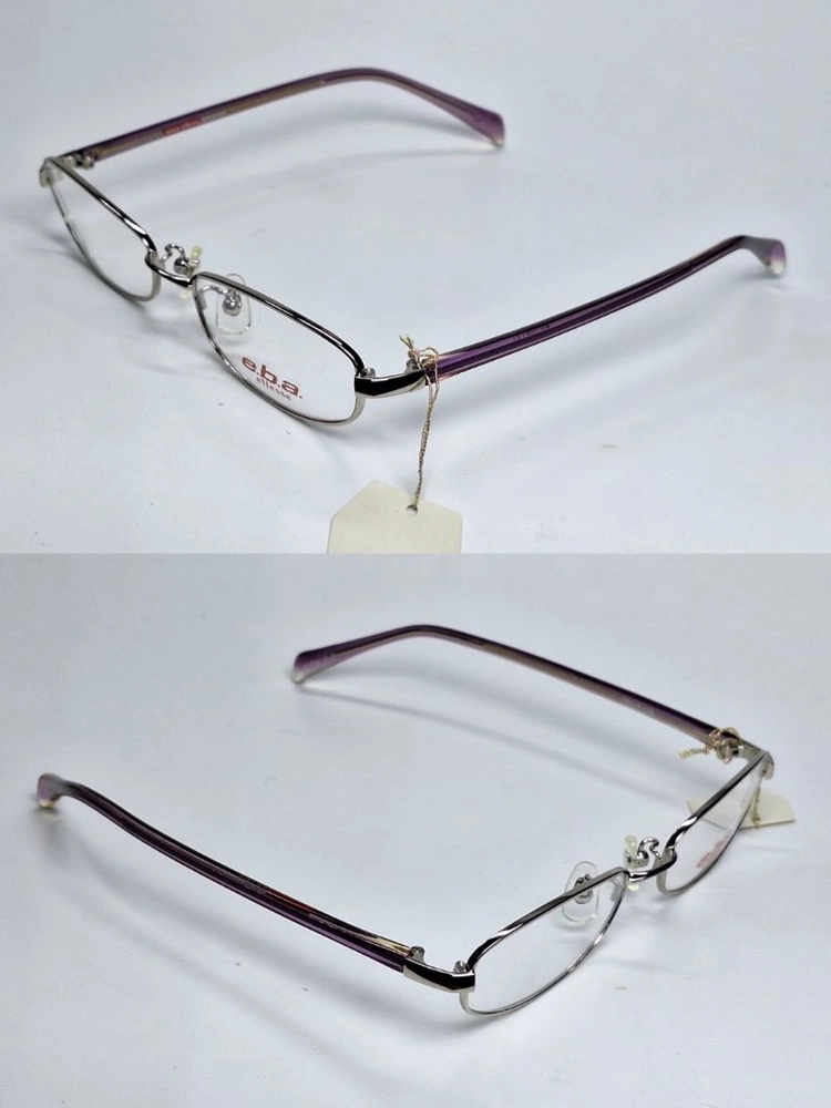 엘레쎄 ELLESE EB-6060 02 안경테 49mm 슬림 스퀘어 긱시크 일본 빈티지 데드스톡 아메카지 Y2K 이미지