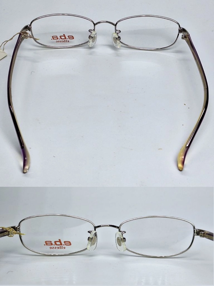 엘레쎄 ELLESE EB-6060 02 안경테 49mm 슬림 스퀘어 긱시크 일본 빈티지 데드스톡 아메카지 Y2K 이미지