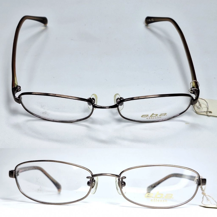엘레쎄 ELLESE EB-6060 13 안경테 49mm 슬림 스퀘어 긱시크 일본 빈티지 데드스톡 아메카지 Y2K 이미지