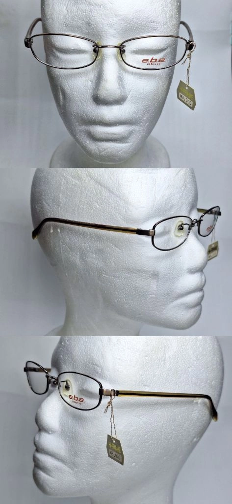 엘레쎄 ELLESE EB-6060 13 안경테 49mm 슬림 스퀘어 긱시크 일본 빈티지 데드스톡 아메카지 Y2K 이미지
