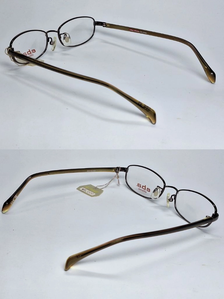 엘레쎄 ELLESE EB-6060 13 안경테 49mm 슬림 스퀘어 긱시크 일본 빈티지 데드스톡 아메카지 Y2K 이미지