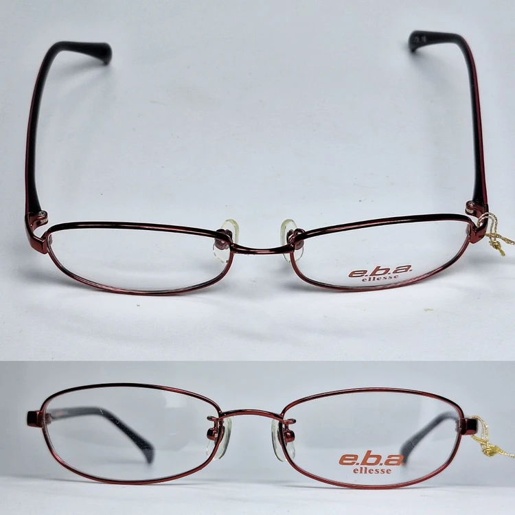 엘레쎄 ELLESE EB-6060 19 안경테 49mm 슬림 스퀘어 긱시크 일본 빈티지 데드스톡 아메카지 Y2K 이미지