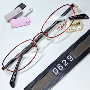 엘레쎄 ELLESE EB-6060 19 안경테 49mm 슬림 스퀘어 긱시크 일본 빈티지 데드스톡 아메카지 Y2K 이미지