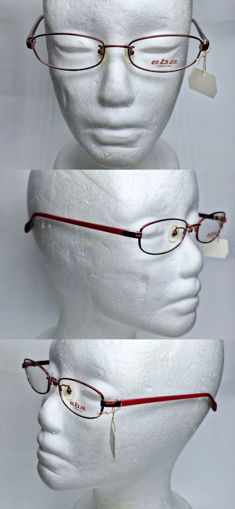 엘레쎄 ELLESE EB-6060 19 안경테 49mm 슬림 스퀘어 긱시크 일본 빈티지 데드스톡 아메카지 Y2K 이미지