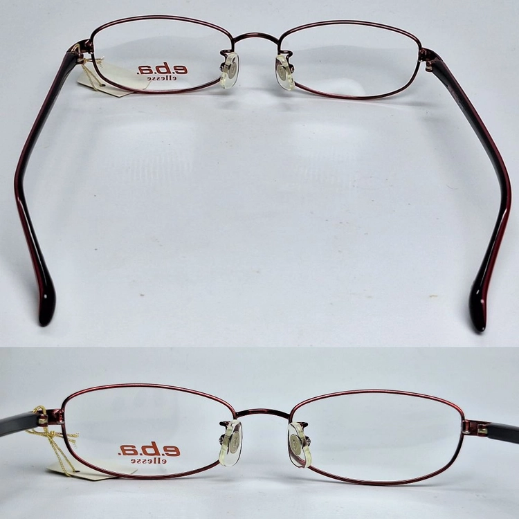 엘레쎄 ELLESE EB-6060 19 안경테 49mm 슬림 스퀘어 긱시크 일본 빈티지 데드스톡 아메카지 Y2K 이미지