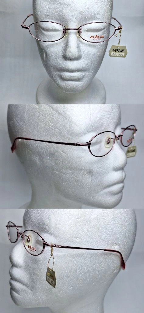 엘레쎄 ELLESE EB-6055 15 안경테 48mm 슬림 오벌형 긱시크 일본 빈티지 데드스톡 아메카지 Y2K 이미지