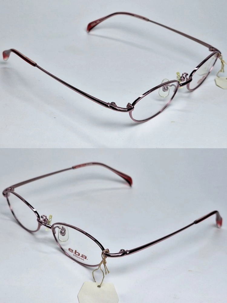 엘레쎄 ELLESE EB-6055 15 안경테 48mm 슬림 오벌형 긱시크 일본 빈티지 데드스톡 아메카지 Y2K 이미지