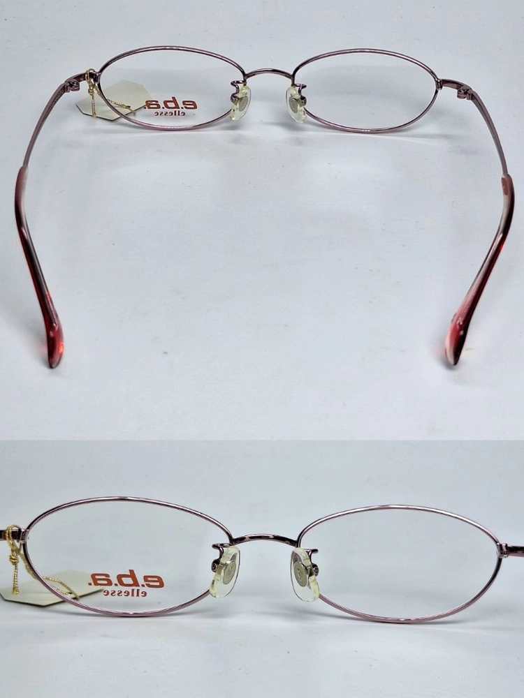 엘레쎄 ELLESE EB-6055 15 안경테 48mm 슬림 오벌형 긱시크 일본 빈티지 데드스톡 아메카지 Y2K 이미지