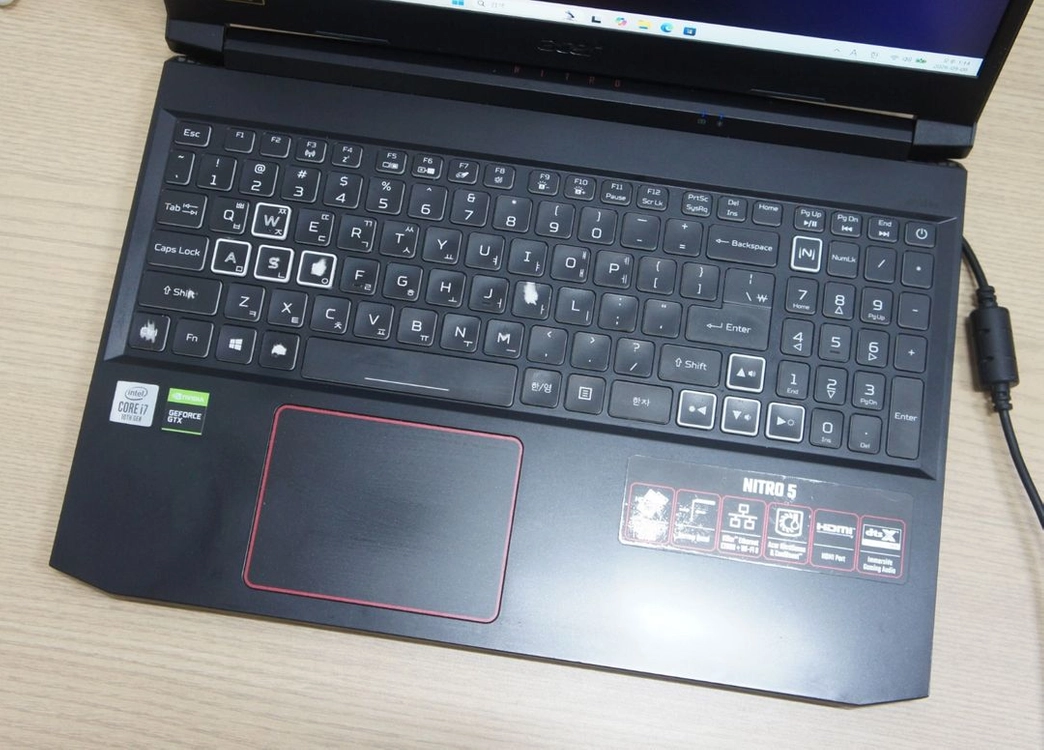 에이서 인텔 i7-10750H 램16기가 GTX1660Ti 게이밍노트북 팝니다. 수원 이미지