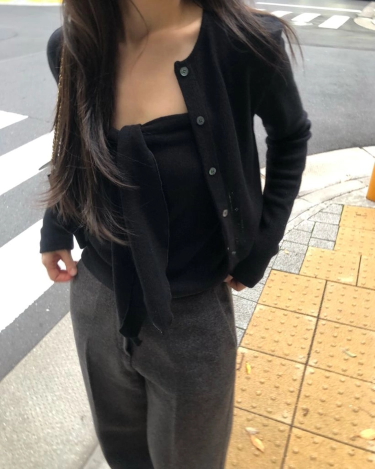 파운더스 투피스 나시 가디건 세트 이미지