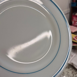 파이렉스 블루밴드 새거 접시 23cm 10 개 이미지