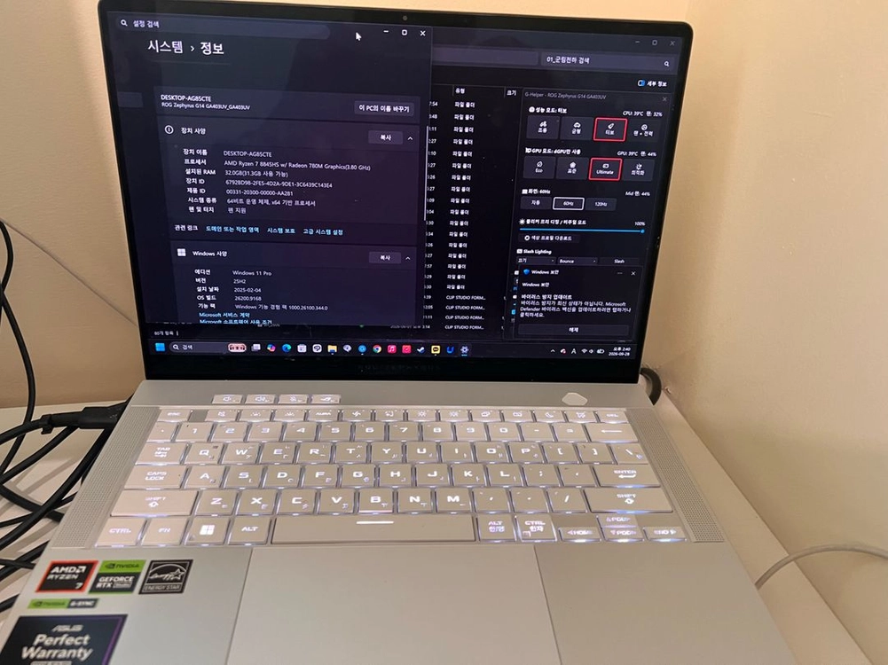 ROG Zephyrus G14 노트북 2024(4060/32Gb/1Tb) 이미지
