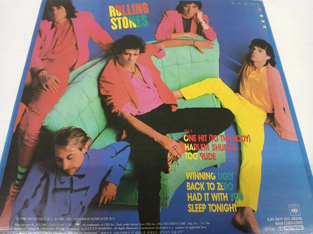 ROLLING STONES (Dirty Work, Tattoo You)//2LP 이미지