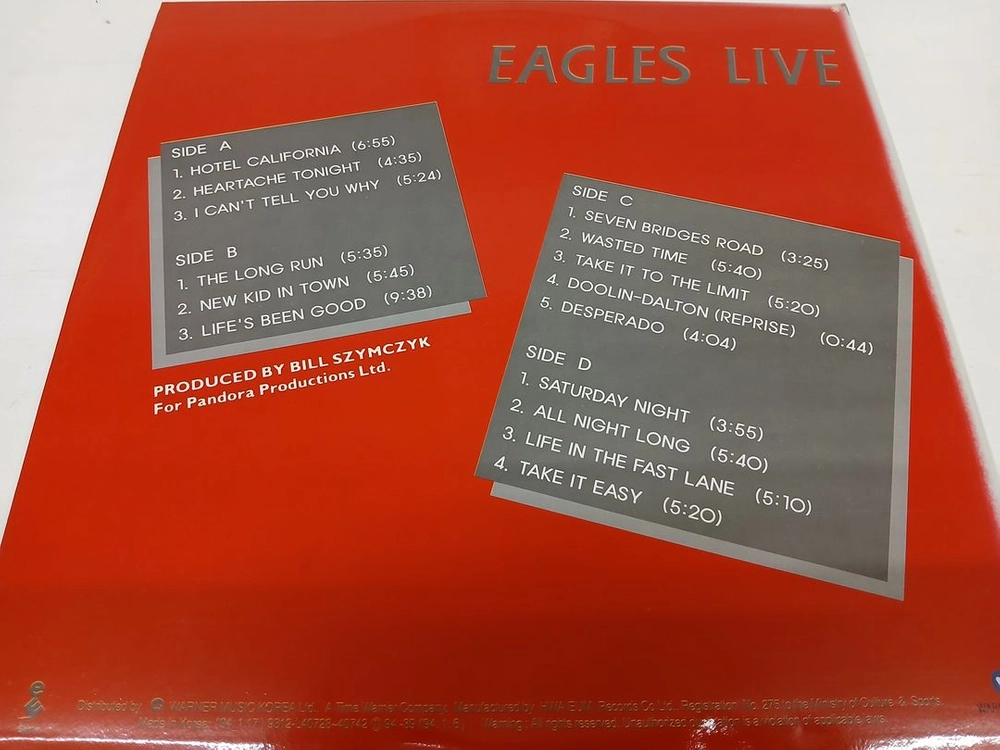 Eagles Live(1994 국내반 발매 앨범) 이미지