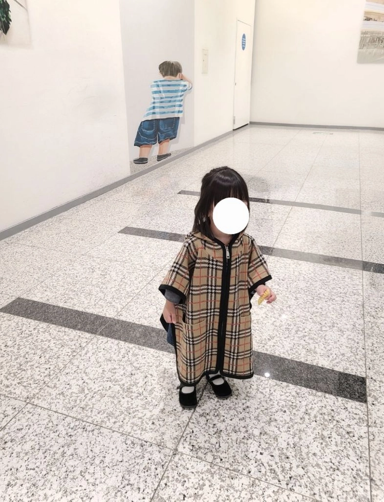버버리 키즈 케이프 이미지