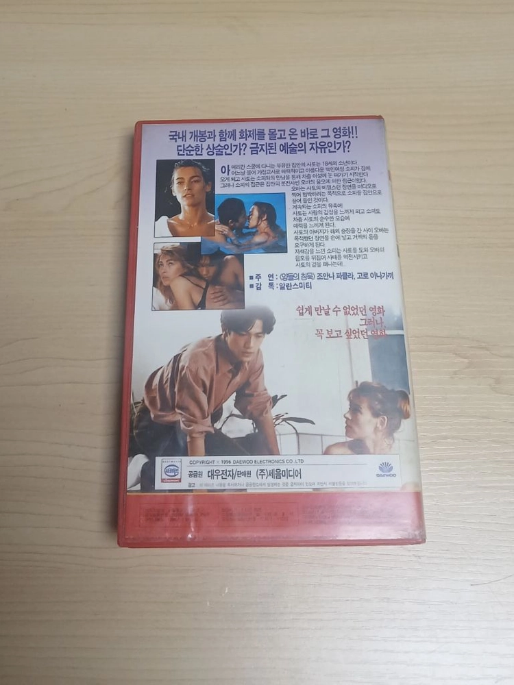 에로틱 청춘 드라마 스맙 스마프 SMAP 고로 이나가키 미녀배우 조안나 파큘라 주연 개인교수 비디오 테이프 이미지