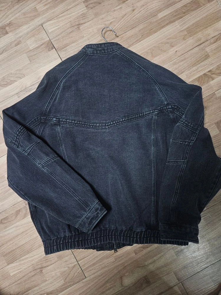 XL 일꼬르소 라인패널 데님 자켓 블랙 이미지