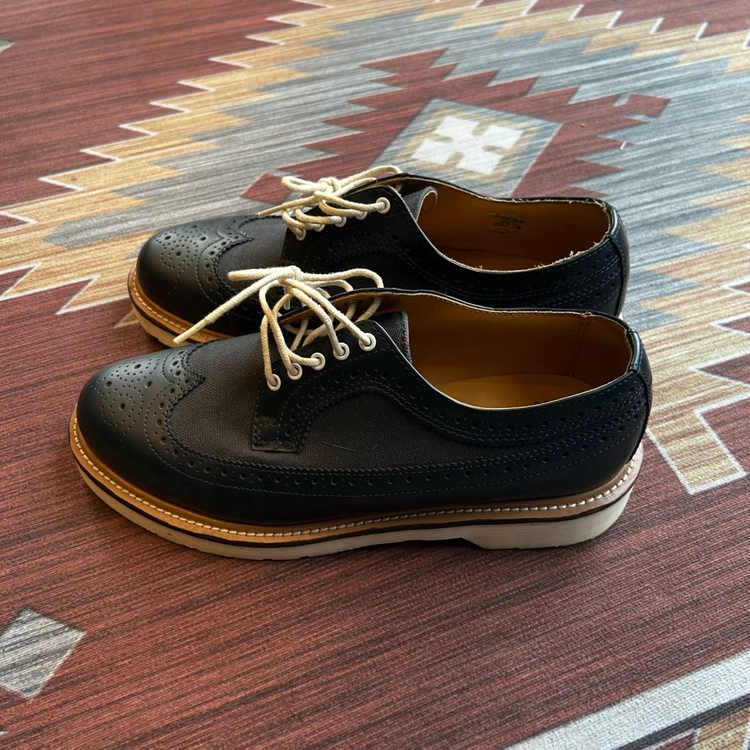 닥터마틴 알프레드 캔버스 윙팁 슈즈 네이비 이미지