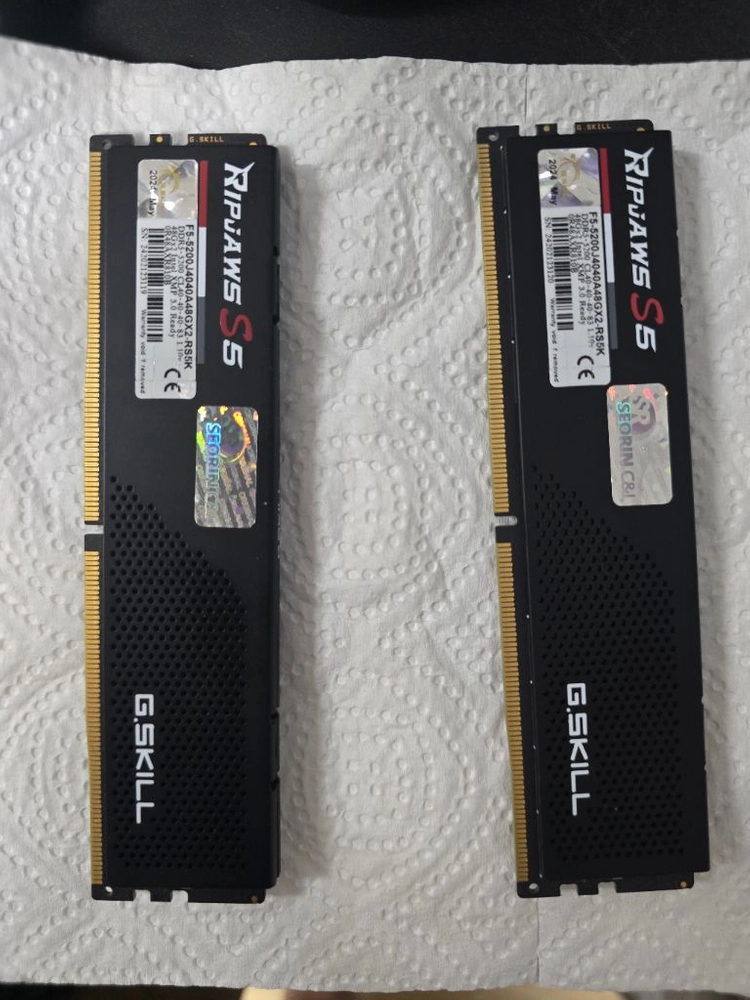 G.SKILL RIPJAWS S5CL40 5200 48GB X2 (96GB) 램 이미지