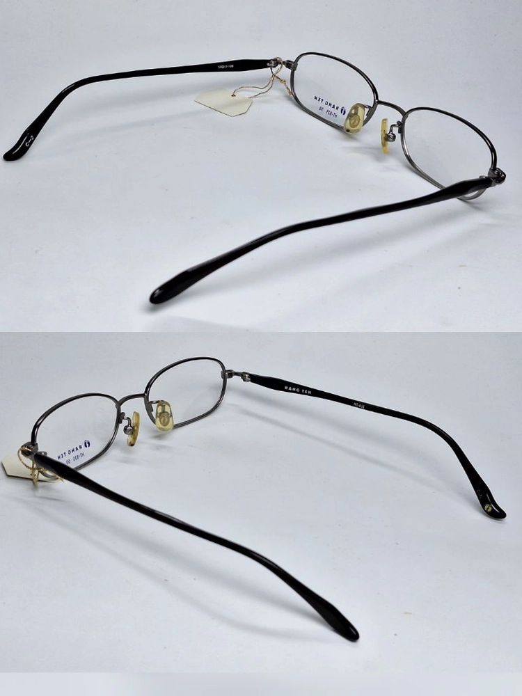 행텐 HANG TEN HT-835 실버 안경테 50mm 오벌형 긱시크 일본 빈티지 데드스톡 아메카지 Y2K 레트로 이미지