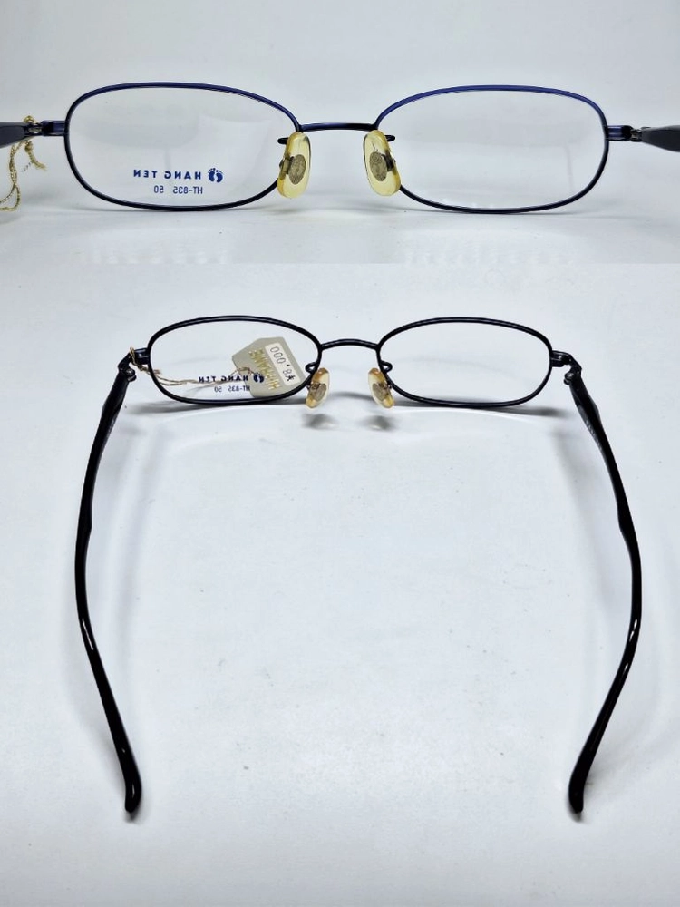 행텐 HANG TEN HT-835 네이비 안경테 50mm 오벌형 긱시크 일본 빈티지 데드스톡 아메카지 Y2K 레트로 이미지