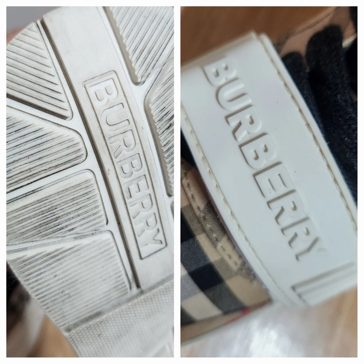 (36/230mm)버버리신발 체크패턴 버버리운동화 버버리스니커즈 이미지