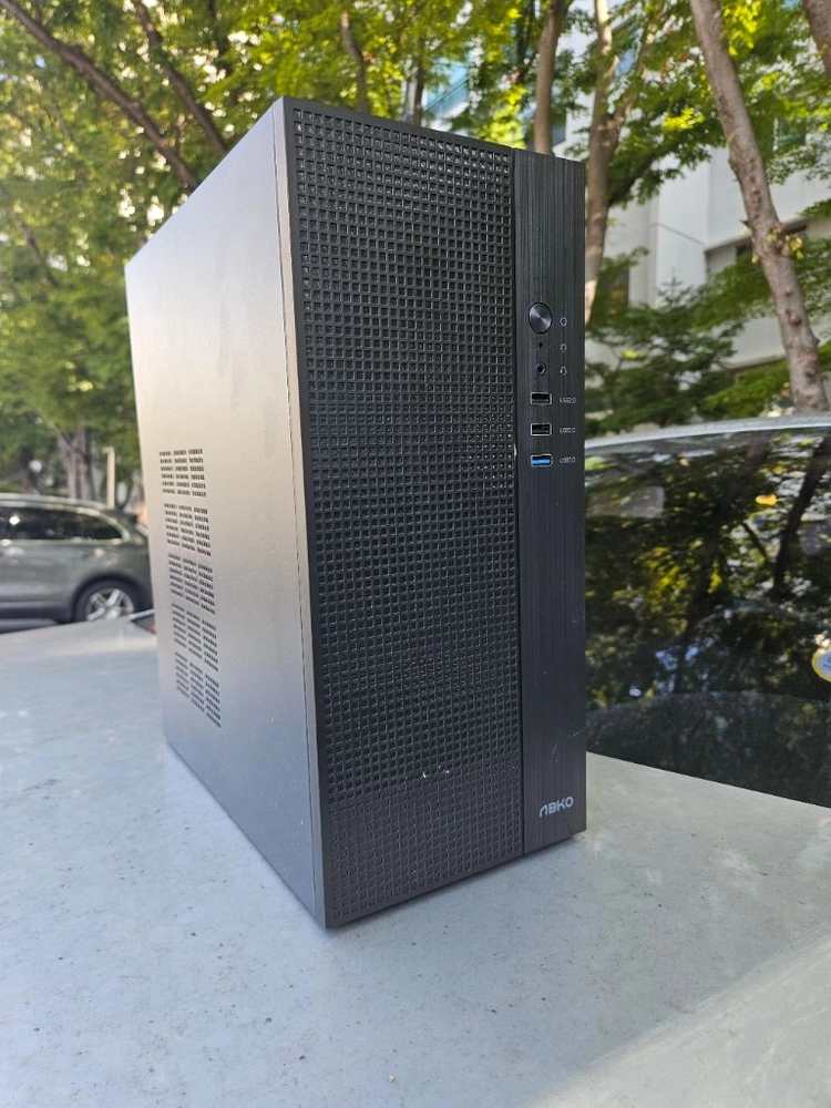 앱코 미니타워 pc 케이스와 마이크로닉스 600W 파워 일괄 이미지