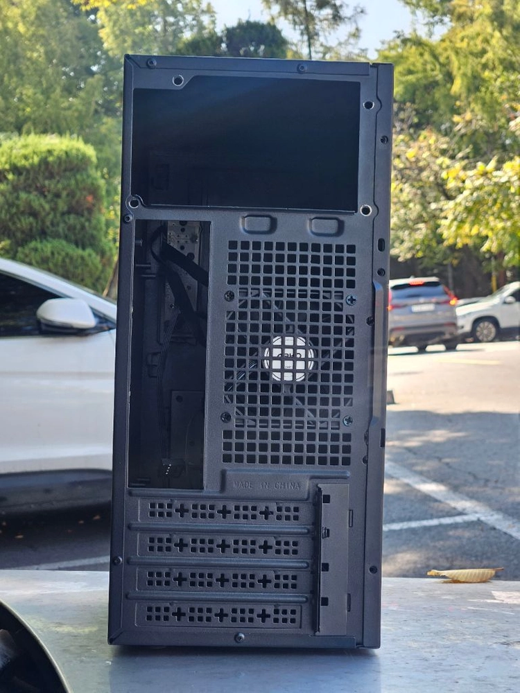 앱코 미니타워 pc 케이스와 마이크로닉스 600W 파워 일괄 이미지