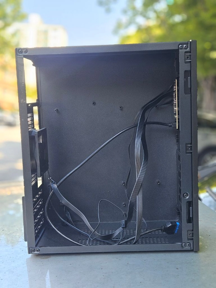 앱코 미니타워 pc 케이스와 마이크로닉스 600W 파워 일괄 이미지