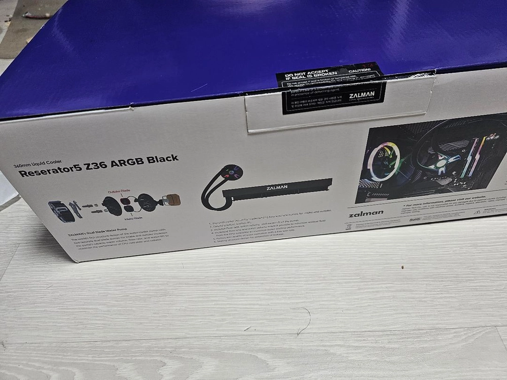 잘만 Reserator5 Z36 ARGB Black 수랭쿨러 이미지