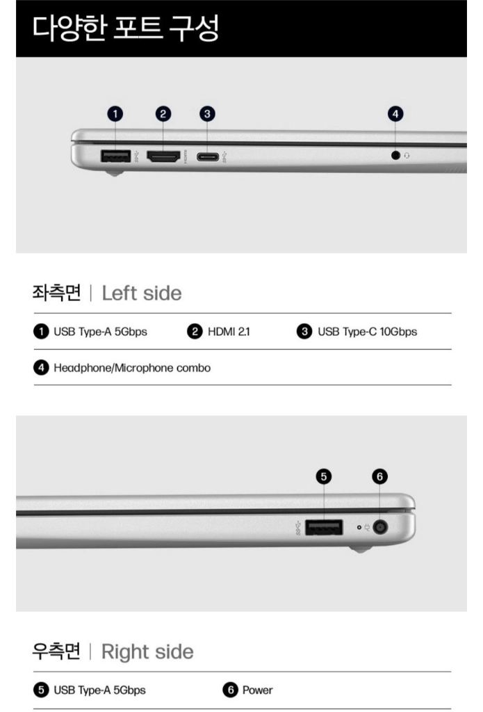 미개봉 HP 2026 노트북 15 라이젠5, 512GB, 16GB, Free DOS, 15-fc1061AU 이미지