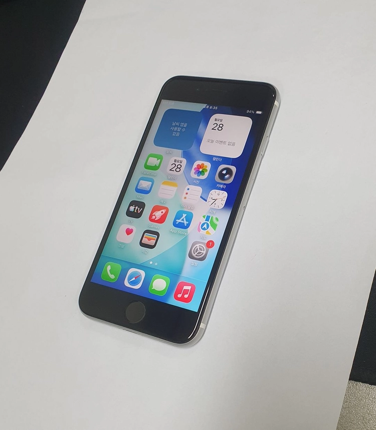 아이폰SE2 256GB 화이트 배터리100% 기능정상 중고폰 766038 이미지