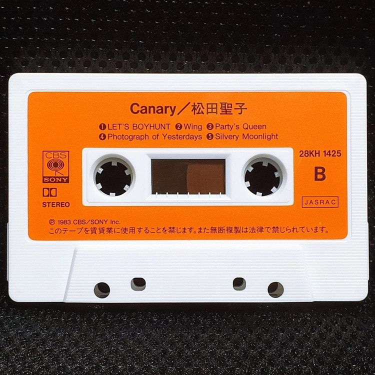 마츠다 세이코 Canary 카세트 테이프 이미지