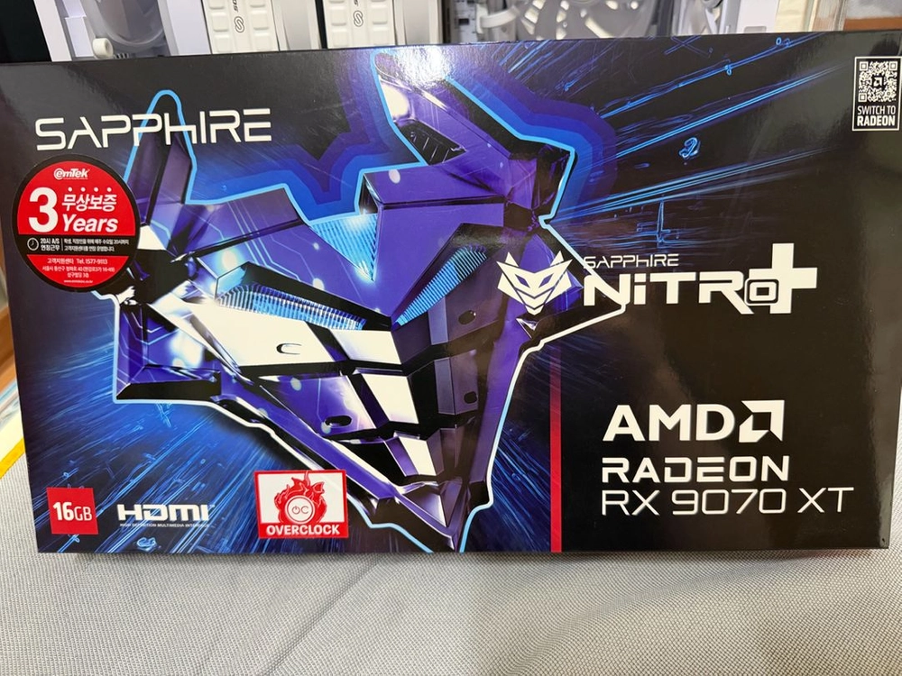 SAPPHIRE 라데온 RX 9070 XT NITRO+ OC D6 16GB팝니다. - 안심되는 중고거래
